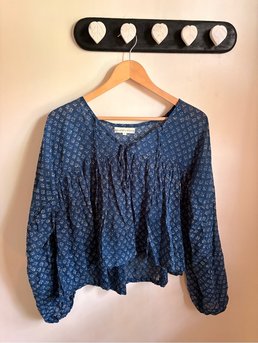 Daughters Of India Blue Rashmi blouse